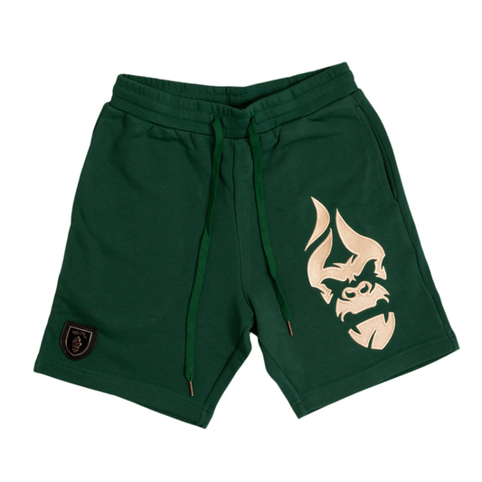 All Natural Ape The Don Sweat Shorts Forrest Green/ Nude